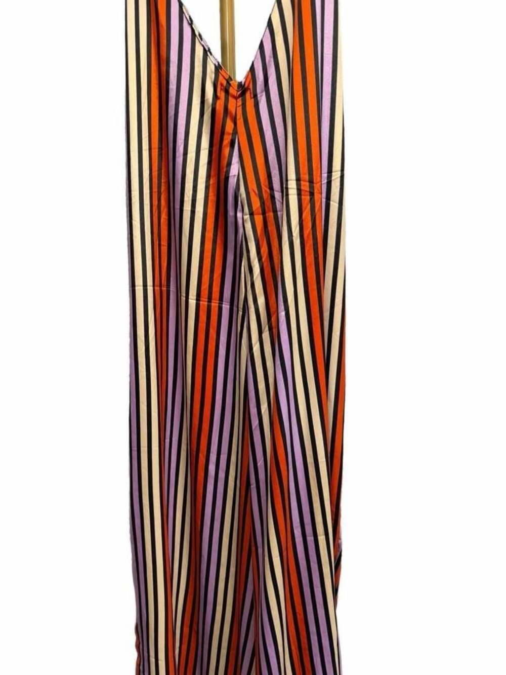 177 Karma Highway Multi-Color Striped Wide Leg Jumpsuit